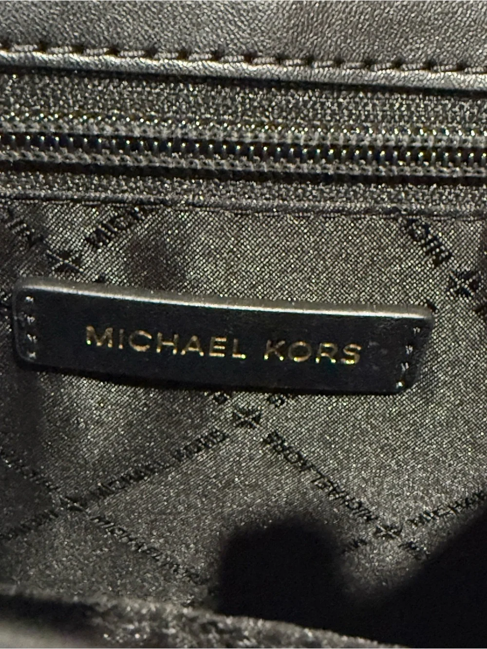 Michael Kors Black Saffiano Top-Handle Satchel with Gold Hardware